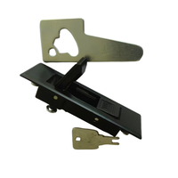 OEM en alliage de zinc noir MS603-1 bouton de verrouillage d'armoire serrure à ressort armoire de lutte contre l'incendie serrure d'avion avec clé déverrouiller boîte de distribution