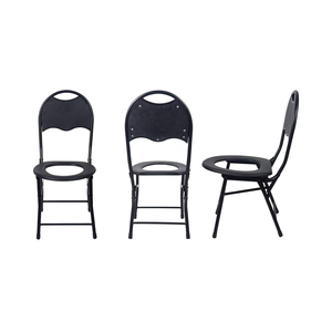 Chaise de douche pliante avec dossier pour personnes âgées Salle de bain Wc Toilette Pisse Toilette <span class=keywords><strong>Commode</strong></span> roulante <span class=keywords><strong>Commode</strong></span> de bain pour handicapés - Product Image 4
