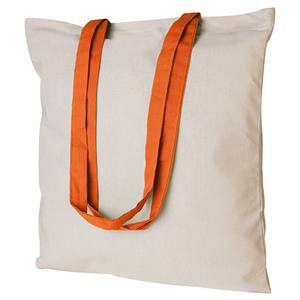 Bolsa de Lona Queenie Shopper con Asas Naranjas, Cuadrada, Casual, para Uso Promocional - Product Image 1