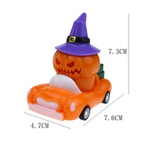 Voitures à rétrofriction Halloween : Mini-véhicules jouets à inertie avec motifs de dessins animés (Citrouille, Fantôme, Squelette) pour sacs cadeaux de fête d'enfants