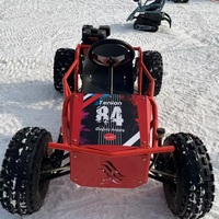 Go Kart Todoterreno de Gasolina con Tracción en las 4 Ruedas, Motor de 4 Tiempos y 212cc, para Adultos, Carreras al Aire Libre, Playa, Todo Terreno