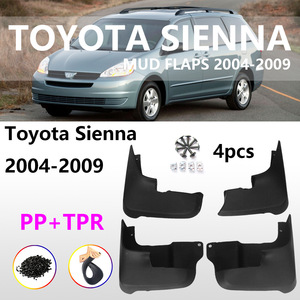 Toyota Sienna <b>Mud</b> <b>Flaps</b> 2004-2009 Plastic Tire Mudguards Black Front Rear Car Deflectors - Product Image 5