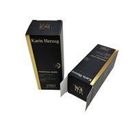 Boîtes rigides carrées recyclables personnalisées avec fermeture magnétique, poignée, estampage à chaud or, carton blanc, emballage cosmétique pour cils et parfums