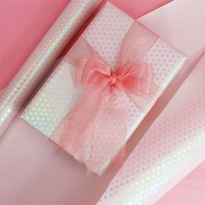 High Quality Wholesale 80g <b>Christmas</b> Glimmer Paper Tissue 43*300cm Gift Luxury Custom Birthday Packaging Wrapping Paper Roll - Product Image 3
