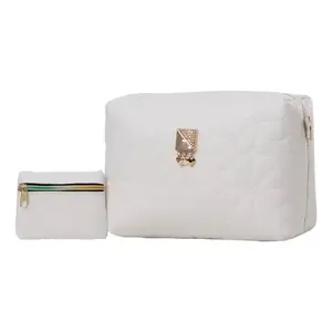 Bolso Bandolera Vintage para Mujer Francis Blanco, Asa Única, Cadena, Decoración de Diamantes, Forro de PU, Estilo Veraniego - Product Image 1