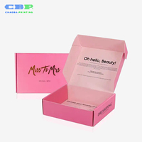 Boîte d'abonnement rose personnalisée CBP avec message surprise à l'intérieur du couvercle pour les commandes en gros et au détail de cosmétiques