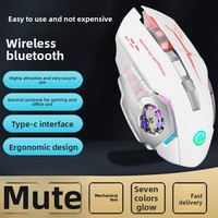 Mouse Gaming Ergonomis Nirkabel Isi Ulang 6 Tombol Sensor 3600 Senyap untuk Esports, Kantor, Laptop, Aksesoris Kustom