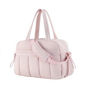 Fashion Water Resistant Quilted <b>Women</b> Duffel <b>Bag</b> Lightweight Polyester Travel <b>Gym</b> Weekender Shoulder <b>Bag</b> with Carry on Design - Product Image 1