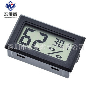เครื่องวัดอุณหภูมิและความชื้นดิจิตอล Hongwei Micro Electronic รุ่น HT-2 รูปทรงสี่เหลี่ยมผืนผ้า ผลิตจากพลาสติก สำหรับบ้านสัตว์เลี้ยงและสัตว์เลื้อยคลาน - Product Image 4