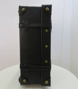 <span class=keywords><strong>Valise</strong></span> à roulettes en cuir à <span class=keywords><strong>2</strong></span> <span class=keywords><strong>roues</strong></span> pivotantes de style vintage pour <span class=keywords><strong>cabine</strong></span> - Product Image 4