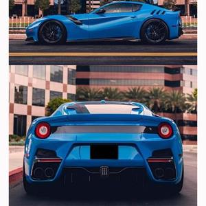 Kit carrosserie en fibre de carbone amélioré pour <span class=keywords><strong>Ferrari</strong></span> F12 (2013-2017) – Pare-chocs avant, jupes latérales, capot, ailes – Accessoires de modification automobile - Product Image 6
