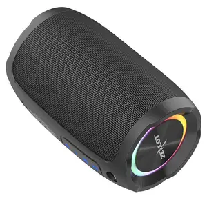 Altavoz inalámbrico portátil Bluetooths Bt RGB para fiestas al aire libre Super Bass plástico azul 3600mAh Zealot S49 LED Logo 10W batería