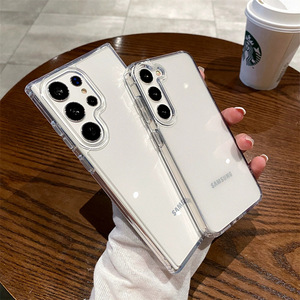 QSF trasparente TPU + acrilico custodia antiurto per <span class=keywords><strong>Samsung</strong></span> per Galaxy S25 Edge S24 ultra S23 Plus S22 FE custodia per telefono cellulare a <span class=keywords><strong>tema</strong></span> spaziale - Product Image 1
