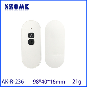 98*40*16 Mét 433MHz tần số vô tuyến (RF) không dây điều khiển từ xa nhựa bao vây hộp với hai nút "A" và "B" - Product Image 4