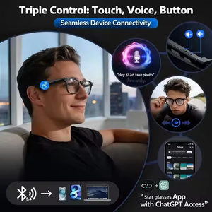 2026 AI Smart <b>Glasses</b> <b>Camera</b> 8MP HD Video Recording Audio Real-Time Translation IPX-6 Waterproof 6-7 Hours Use Time <b>Glasses</b> - Product Image 5