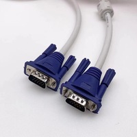 Fabrika Fiyatı 150CM PVC Kılıflı VGA - VGA Erkek-Erkek 3+4 Kablosu Bilgisayar Monitörü Projektör için