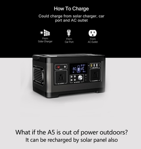 แหล่งจ่ายไฟกลางแจ้งคุณภาพสูง พาวเวอร์แบงค์ความจุสูง 220V 500W ชุดแบตเตอรี่แบบพกพา - Product Image 4