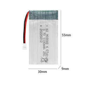Fabrika Çıkışı 3.7V 1100mAh Şarj Edilebilir Lityum Pil Paketi Plastik Uçak Modeli Büyük Ölçekli RC Drone Oyuncakları için - Product Image 1
