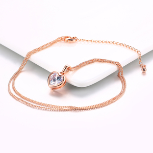 <span class=keywords><strong>Collana</strong></span> <span class=keywords><strong>con</strong></span> Ciondolo a <span class=keywords><strong>Cuore</strong></span> N129-M, Nuovo Design Semplice, Gioiello <span class=keywords><strong>con</strong></span> <span class=keywords><strong>Diamanti</strong></span> CZ, Vendita Calda - Product Image 4