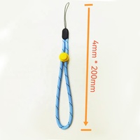 Lanière en corde réglable tissée en polyester personnalisé Dragonne courte pour téléphone Ventilateur de bouteille d'eau Haut-parleur Bâton lumineux Porte-gobelet