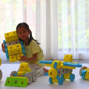 Mật độ cao mềm EVA xây dựng bé chơi đồ chơi ABS nhựa bọt khối PC Mô hình đồ chơi cho trẻ em tự làm sáng tạo các tính năng hộp - Product Image 4