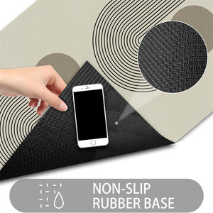 Tapis de toilette antidérapant de luxe <span class=keywords><strong>à</strong></span> motif géométrique, <span class=keywords><strong>super</strong></span> absorbant, en boue de diatomée, tapis de salle de bain en polyester, tapis de porte fabriqué <span class=keywords><strong>à</strong></span> la <span class=keywords><strong>machine</strong></span> - Product Image 3
