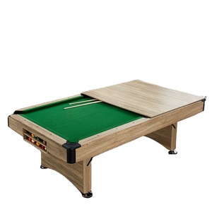 Table de salle à manger <span class=keywords><strong>convertible</strong></span> en bois 2 en 1 à usage domestique Pieds pliables sur mesure Table de <span class=keywords><strong>billard</strong></span> pliante de 7 pieds et 8 pieds à vendre - Product Image 1