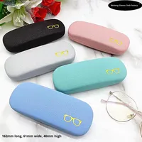 Étui à lunettes en fer, petit motif étoile, en cuir, pour lunettes de myopie, pour hommes et femmes, léger, rigide, anti-stress, boîte de rangement