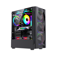 Boîtier d'ordinateur de jeu transparent personnalisable ATX ITX M-ATX Mid Tower 2026, tours de boîtier d'ordinateur de jeu, boîtier de PC de jeu