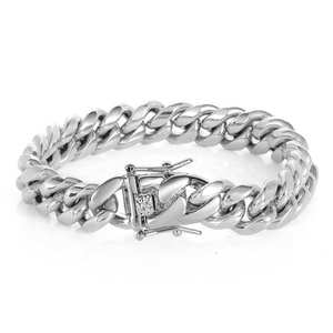 도금 체인 목걸이 세트 골드 주얼리 쿠반 스테인리스 스틸 남성용 도매 14K 18K 골드 패션 디자인 NL 2023 - Product Image 6