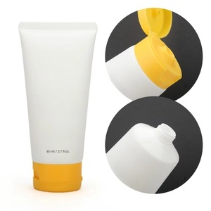 Custom Tube Plastic Empty Squueze Cosmetic PE Soft Tubes 80ml 120ml 150ml for Hand Cream Lotion And <b>Sunscreen</b> Tube Packaging - Product Image 1