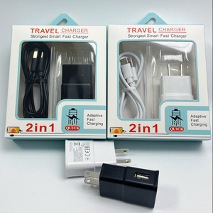 Großhandel 2-in-1 Ladegerät Adapter S6/S8/S10 5V/2A Reise-Wandladegerät EU/US-Stecker mit Typ-C Ladekabel - Product Image 2