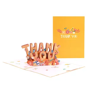 Nicro personnalisé cadeau de fête des mères creux découpé au Laser enveloppe d'anniversaire Style Boho bricolage 3D merci papier jetable carte de remerciement