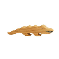 Jouets en bois sculptés d'animaux sud-américains, ensemble de décoration artisanale : autruche, lama, toucan, dauphin, armadillo, pellican