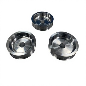 บริการต้นแบบตามสั่งสำหรับชิ้นส่วนกลึงสแตนเลสที่ผลิตด้วยเครื่อง CNC พร้อมวงแหวนเกลียวด้านนอกและรูตรงกลาง - Product Image 1