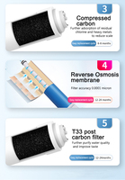 Système de Filtration et Purification d'Eau par Osmose Inverse Électrique 75 GPD pour Toute la Maison