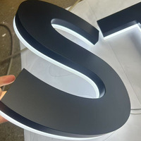 Lettres en acier inoxydable personnalisées avec éclairage LED, étanches, rétroéclairées, lettres 3D lumineuses pour marque de fitness