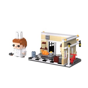 Bloques de Construcción MOC, Escena de Cocina en Miniatura, Adorno de Escritorio, Juguetes de Ensamblaje, Colección para Fans de Ratón Remy y <span class=keywords><strong>Linguini</strong></span> S0155 - Product Image 4