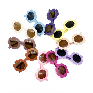 Gafas de Sol Modernas para Bebés y Niños, <span class=keywords><strong>con</strong></span> Diseño de Girasol, <span class=keywords><strong>con</strong></span> Estuche, para Niña, Logotipo Personalizado, Venta al Por Mayor - Product Image 1