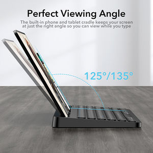 Teclado inalámbrico tastiere Clavier externo Bluetooth tastatur <span class=keywords><strong>en</strong></span> espaol inalambricos teclado para tablet celular - Product Image 6