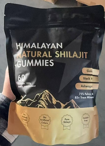 OEM saf himalaya Shilajit Gummies ashadults andha Fulvic asit takviyesi yetişkinler ve hamile kadınlar için 60 parça hiçbir ek şeker - Product Image 5