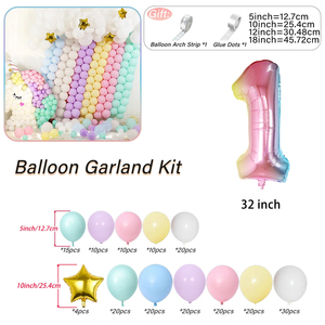 Hot bán cầu vồng bóng Garland Macaron bóng vòm Kit cho sinh nhật đám cưới GRAD cô dâu để được bên trang trí - Product Image 2
