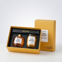 Nomigi Luxus Oud-Holz Raumduft-Diffusor Kerzen-Geschenkset Natürliches Ätherisches Öl Elegant Langanhaltend Ungiftig Heim-Aromatherapie