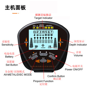 Detector de Metales con Pantalla LCD y Auriculares para la Búsqueda de Tesoros al Aire Libre, Detección de Monedas de Oro, Plata y Cobre - Product Image 2