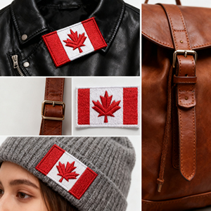 Bán buôn tùy chỉnh 3D dập nổi cờ nhỏ vải Logo sắt trên thêu các bản vá lỗi cho đội đồng phục - Product Image 5