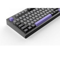Teclado Mecánico para Juegos VIA 98% Cableado+2.4G+BT QMK CNC de Aluminio RGB PBT ANSI/ISO USB-C con Batería de 4000mAh para Windows/MacOS