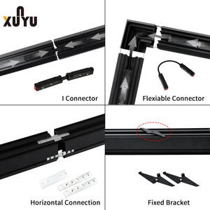 Plafonnier magnétique moderne 48V LED Plafonds tendus Nouveau système d'éclairage intérieur sur rail linéaire Profils en aluminium Aimant intérieur - Product Image 5