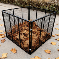 Composteur de jardin en acier KINGSTAR 800L, cadre modulaire à fixation par prise, revêtement poudré, montage facile, robuste, résistant aux intempéries, pour extérieur