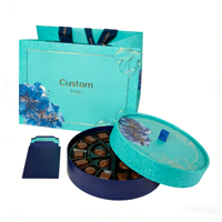 Boîte à chocolat personnalisée en papier rigide avec fermeture magnétique écologique pour le Ramadan, séparateur pour desserts sucrés, boîte à partager, boîte à délices de la date