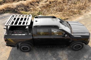 Giá đỡ mái xe cho 2023 2024 <span class=keywords><strong>2025</strong></span> Ford Ranger T9 mái Đường ray chéo thanh nhôm thanh ngang vận chuyển hàng hóa hành lý xe mái giá - Product Image 3